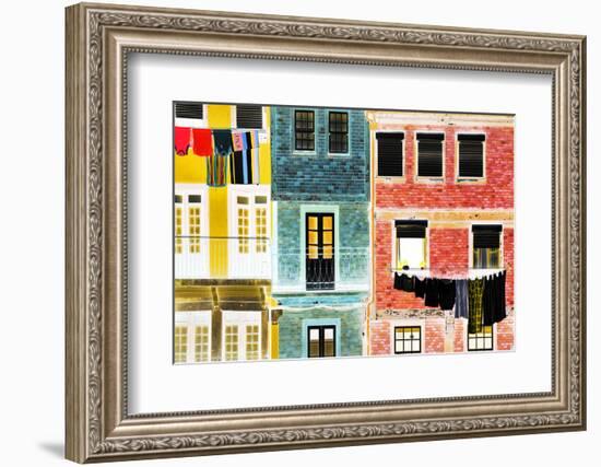 Iberian Negative Collection - Porto Facades-Philippe Hugonnard-Framed Photographic Print