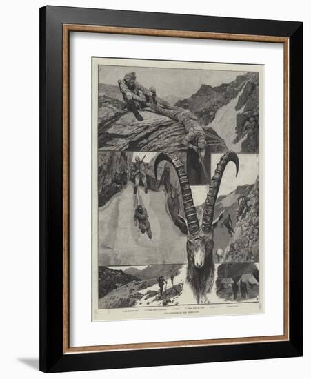 Ibex-Shooting in the Himalayas-Richard Caton Woodville II-Framed Giclee Print