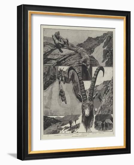 Ibex-Shooting in the Himalayas-Richard Caton Woodville II-Framed Giclee Print