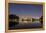 Ibirapuera Park with a Reflection of the Sao Paulo Skyline at Night-Alex Saberi-Framed Premier Image Canvas