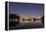 Ibirapuera Park with a Reflection of the Sao Paulo Skyline at Night-Alex Saberi-Framed Premier Image Canvas