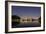 Ibirapuera Park with a Reflection of the Sao Paulo Skyline at Night-Alex Saberi-Framed Photographic Print