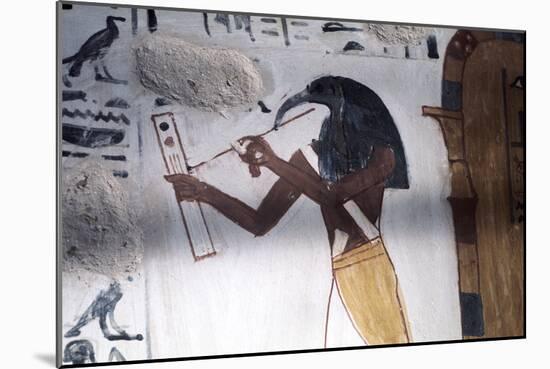 Ibis-Headed God Thoth, Secretary to the Gods and Patron of Scribes, Ancient Egyptian-null-Mounted Photographic Print