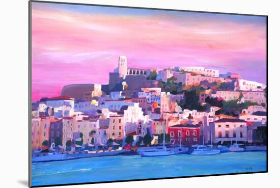 Ibiza Eivissa Old Town And Harbour Pearl Of The Mediterranean-Markus Bleichner-Mounted Art Print
