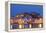 Ibiza Harbour at Night, Ibiza, Balearic Islands, Spain, Europe-Neil Farrin-Framed Premier Image Canvas