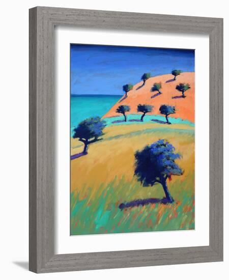 Ibiza II (acrylic on board, 2021)-Paul Powis-Framed Giclee Print