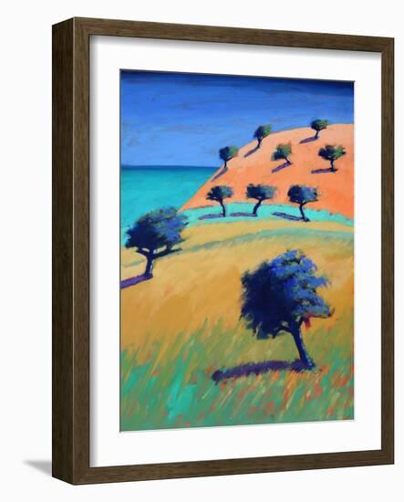 Ibiza II (acrylic on board, 2021)-Paul Powis-Framed Giclee Print