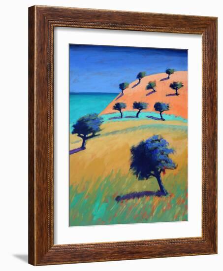 Ibiza II (acrylic on board, 2021)-Paul Powis-Framed Giclee Print