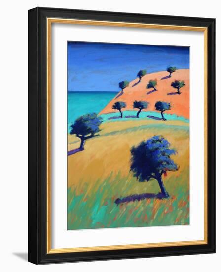 Ibiza II (acrylic on board, 2021)-Paul Powis-Framed Giclee Print