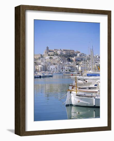 Ibiza Town and Harbour, Ibiza, Balearic Islands, Spain, Europe-Firecrest Pictures-Framed Photographic Print