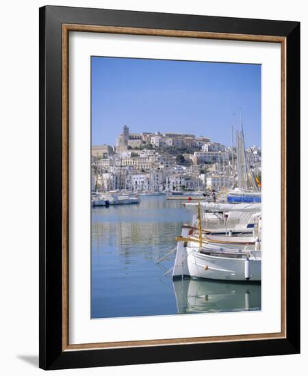 Ibiza Town and Harbour, Ibiza, Balearic Islands, Spain, Europe-Firecrest Pictures-Framed Photographic Print