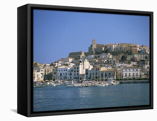 Ibiza Town Skyline and Harbour, Ibiza, Balearic Islands, Spain, Mediterranean, Europe-Lightfoot Jeremy-Framed Premier Image Canvas