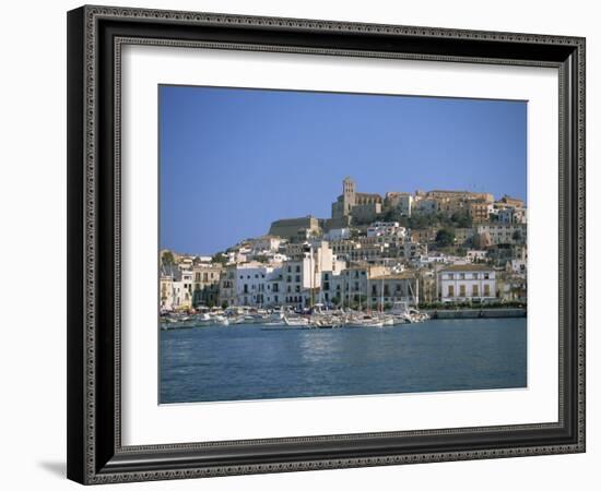 Ibiza Town Skyline and Harbour, Ibiza, Balearic Islands, Spain, Mediterranean, Europe-Lightfoot Jeremy-Framed Photographic Print