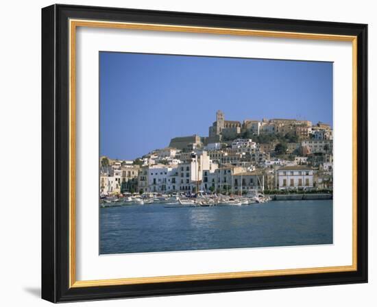 Ibiza Town Skyline and Harbour, Ibiza, Balearic Islands, Spain, Mediterranean, Europe-Lightfoot Jeremy-Framed Photographic Print