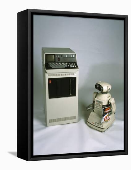 IBM 5110 And Omnibot 2000 Robot-Volker Steger-Framed Premier Image Canvas