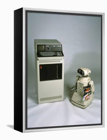 IBM 5110 And Omnibot 2000 Robot-Volker Steger-Framed Premier Image Canvas