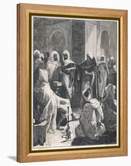 Ibn Rushd, known in the West as Averroes, Spanish-Islamic Philospher-Meunier-Framed Stretched Canvas