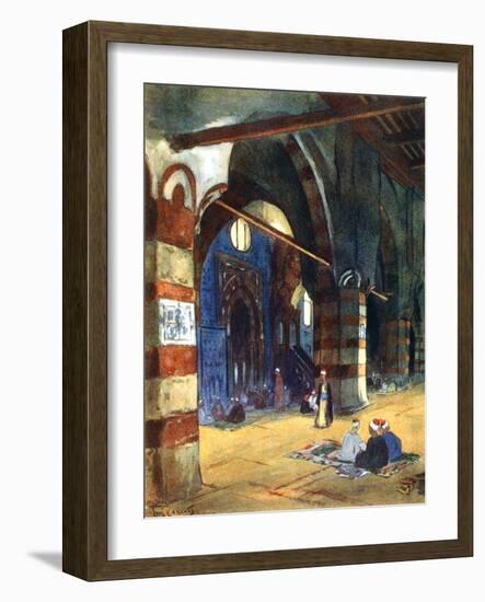 Ibrahim Agha Mosque, Cairo, Egypt, 1928-Louis Cabanes-Framed Giclee Print