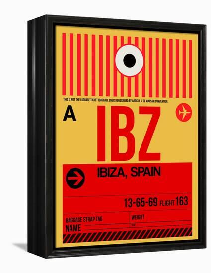 IBZ Ibiza Luggage Tag I-NaxArt-Framed Stretched Canvas