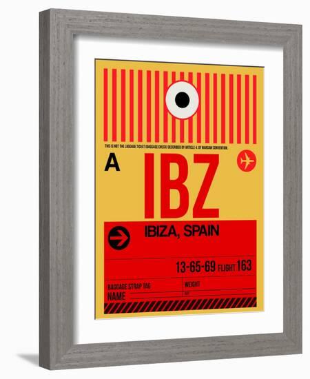 IBZ Ibiza Luggage Tag I-NaxArt-Framed Art Print