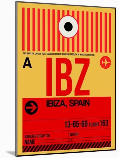 IBZ Ibiza Luggage Tag I-NaxArt-Mounted Art Print
