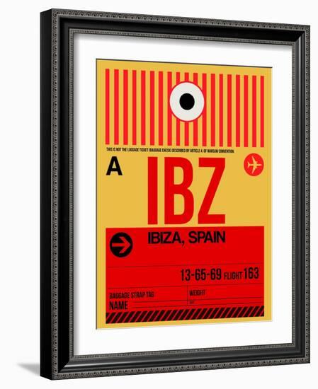 IBZ Ibiza Luggage Tag I-NaxArt-Framed Art Print