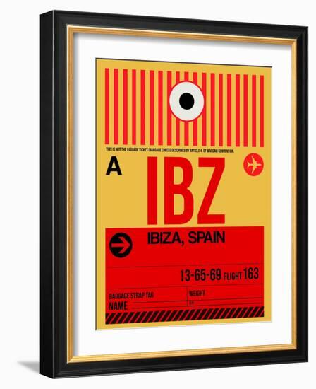 IBZ Ibiza Luggage Tag I-NaxArt-Framed Art Print