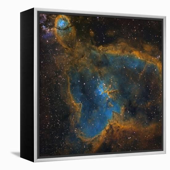 Ic 1805, the Heart Nebula-null-Framed Premier Image Canvas