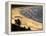 Icapui Beach, with People Fishing and Playing at Sunset-Alex Saberi-Framed Premier Image Canvas