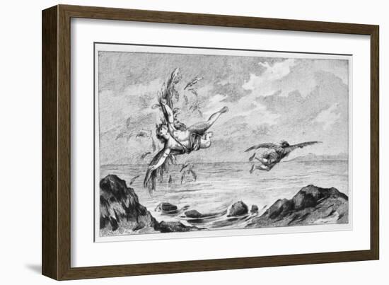 Icarus and Daedalus, 1887-Bernard De Montfaucon-Framed Giclee Print