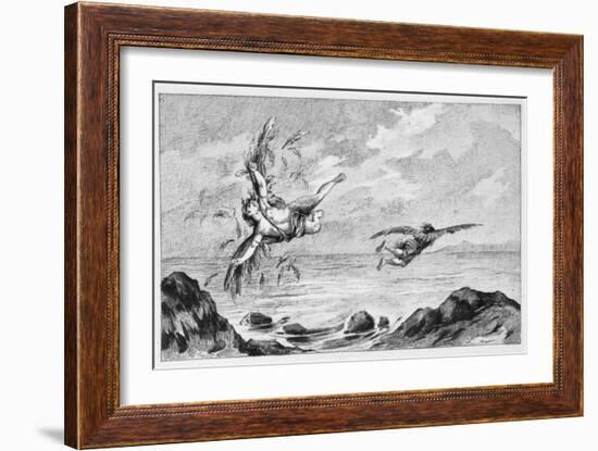 Icarus and Daedalus, 1887-Bernard De Montfaucon-Framed Giclee Print