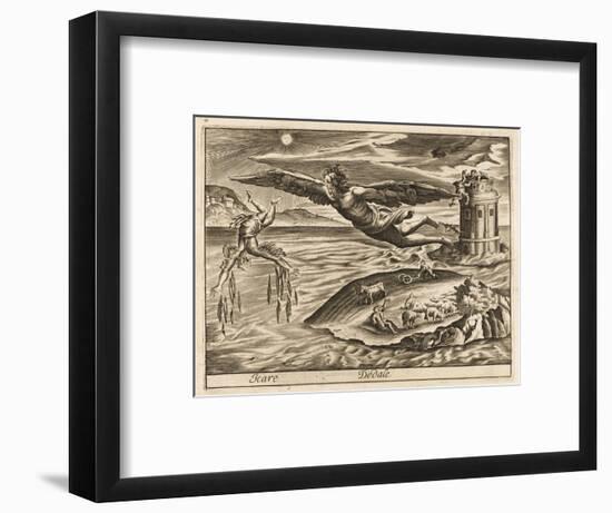 Icarus and Daedalus-null-Framed Art Print