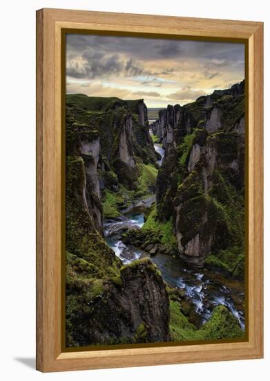 Ice Age Canyon, Game of Thrones, Iceland-Vincent James-Framed Premier Image Canvas