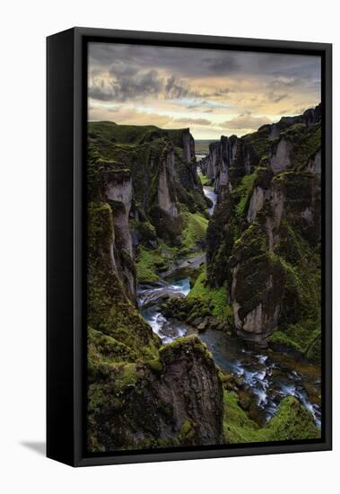 Ice Age Canyon, Game of Thrones, Iceland-Vincent James-Framed Premier Image Canvas