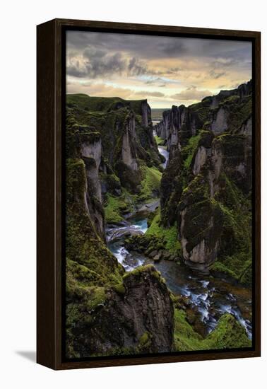 Ice Age Canyon, Game of Thrones, Iceland-Vincent James-Framed Premier Image Canvas