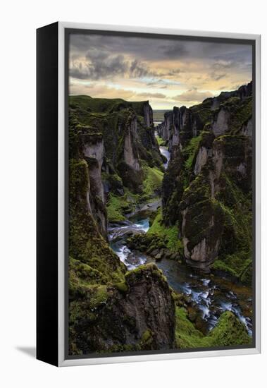 Ice Age Canyon, Game of Thrones, Iceland-Vincent James-Framed Premier Image Canvas