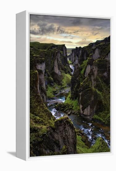 Ice Age Canyon, Game of Thrones, Iceland-Vincent James-Framed Premier Image Canvas