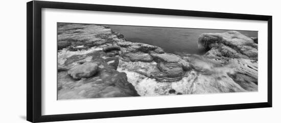 Ice along Lake Michigan, Chicago, Illinois, USA-Panoramic Images-Framed Photographic Print