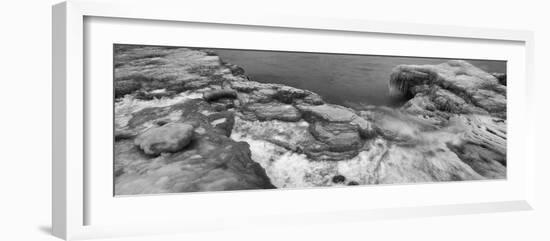 Ice along Lake Michigan, Chicago, Illinois, USA-Panoramic Images-Framed Photographic Print