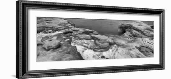 Ice along Lake Michigan, Chicago, Illinois, USA-Panoramic Images-Framed Photographic Print