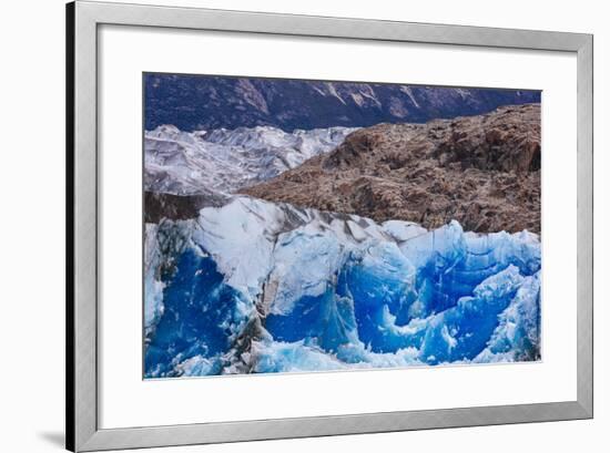 Ice And Scenery Near The Viedma Glacier From Lago Viedma In Los Glaciares NP Patagonia Argentina-Jay Goodrich-Framed Photographic Print