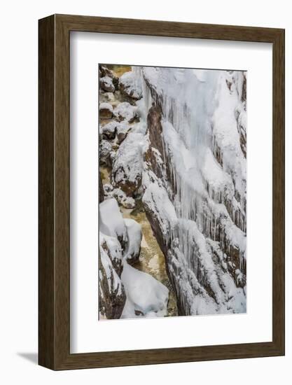 Ice and Snow in Uncompahgre River Gorge, Ouray, Colorado-Howie Garber-Framed Photographic Print