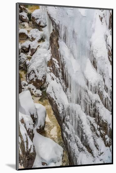 Ice and Snow in Uncompahgre River Gorge, Ouray, Colorado-Howie Garber-Mounted Photographic Print