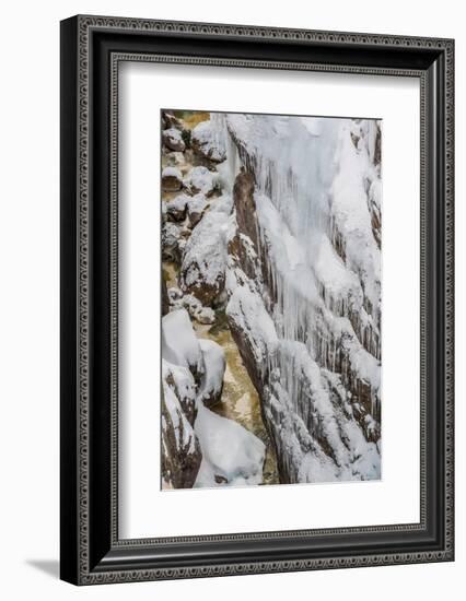 Ice and Snow in Uncompahgre River Gorge, Ouray, Colorado-Howie Garber-Framed Photographic Print