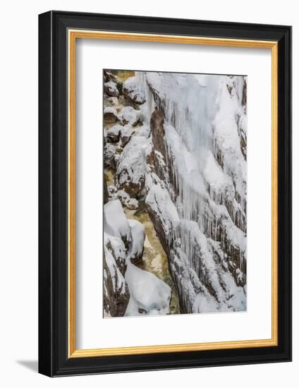 Ice and Snow in Uncompahgre River Gorge, Ouray, Colorado-Howie Garber-Framed Photographic Print