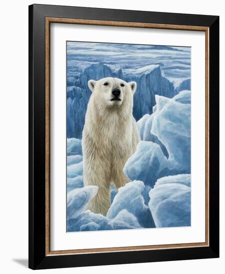 Ice Bear Polar Bear-Jeremy Paul-Framed Giclee Print