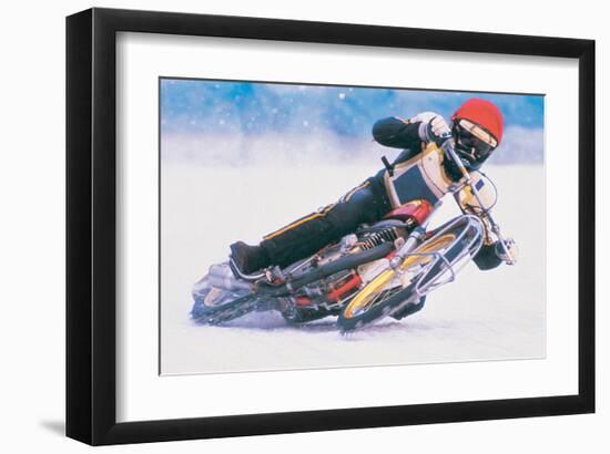 Ice Biker-null-Framed Art Print