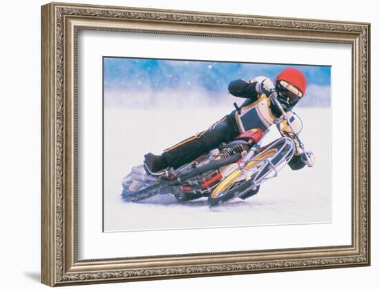 Ice Biker-null-Framed Art Print