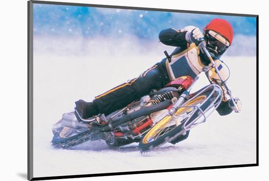 Ice Biker-null-Mounted Art Print