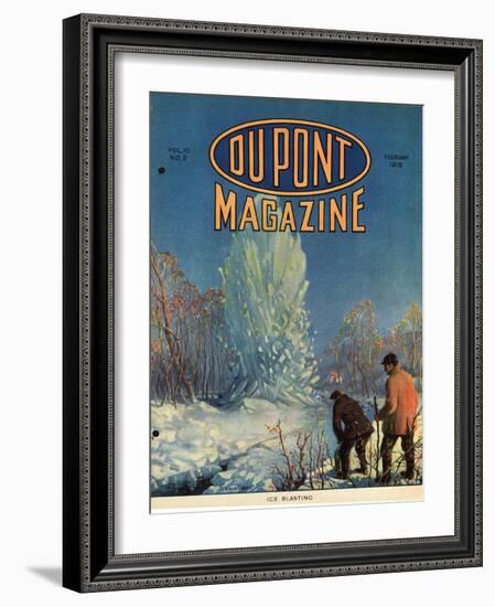 Ice Blasting, Front Cover of the 'Dupont Magazine', February 1919-American School-Framed Giclee Print